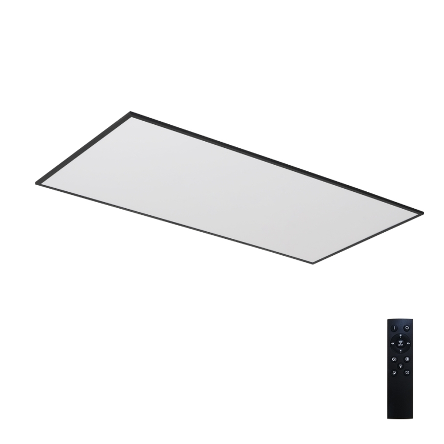 Brilagi - LED-dimmbare Deckenleuchte SLIMFRAME LED/80W/230V 120x60 cm 3000-6000K schwarz + Fernbedienung