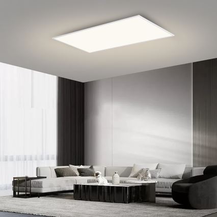 Brilagi - SLIMFRAME dimmbare LED-Deckenleuchte 80W/230V 120x60 cm 3000–6000 K weiß + Fernbedienung