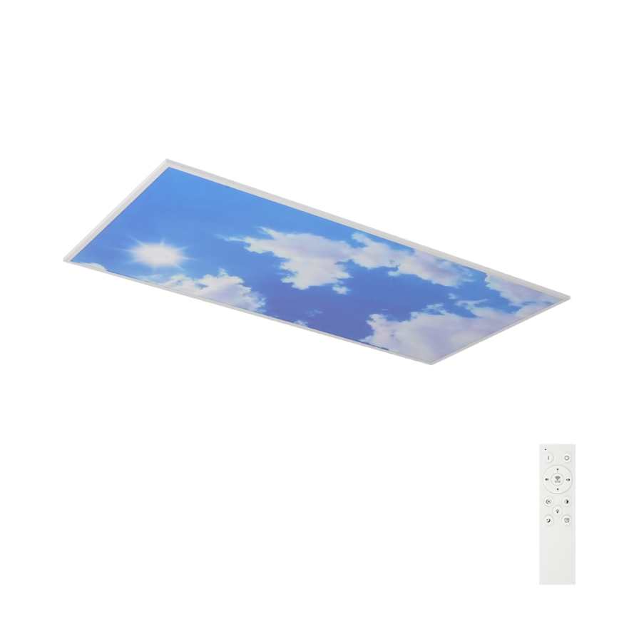 Brilagi - dimmbare LED-Deckenleuchte SLIMFRAME SKY LED/80W/230V 120x60 cm 3000-6000K silber/blau + Fernbedienung