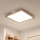 Brilagi - LED-dimmbare Deckenleuchte SLIMFRAME WOOD LED/58W/230V 64x64 cm 3000-6000K braun + Fernbedienung