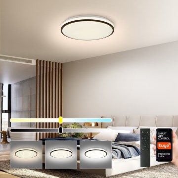 Brilagi - LED-dimmbare Deckenleuchte SMART LED/24W/230V Ø 38 cm 3000–6000K Wi‑Fi Tuya Beacon + Fernbedienung