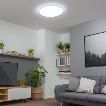 Brilagi - SMART dimmbare LED-Deckenleuchte LED/24W/230V Ø 38 cm 3000-6000K Wi-Fi Tuya Beacon + Fernbedienung