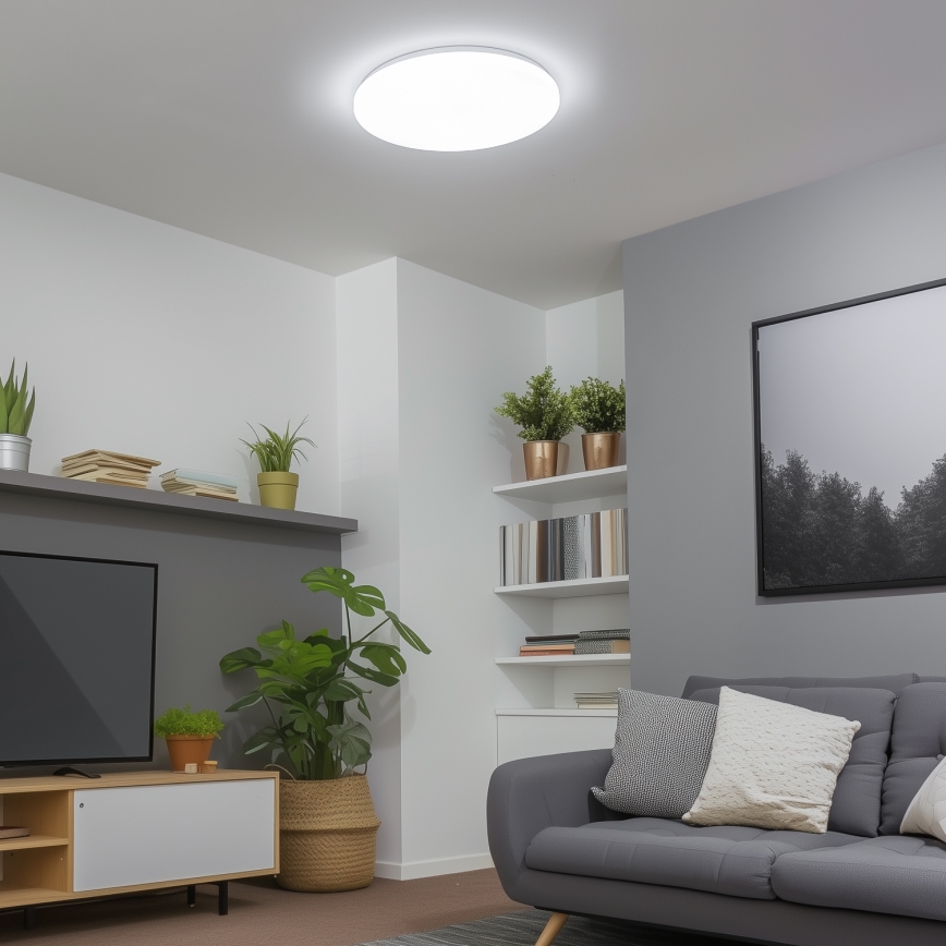 Brilagi - SMART dimmbare LED-Deckenleuchte LED/24W/230V Ø 38 cm 3000-6000K Wi-Fi Tuya Beacon + Fernbedienung