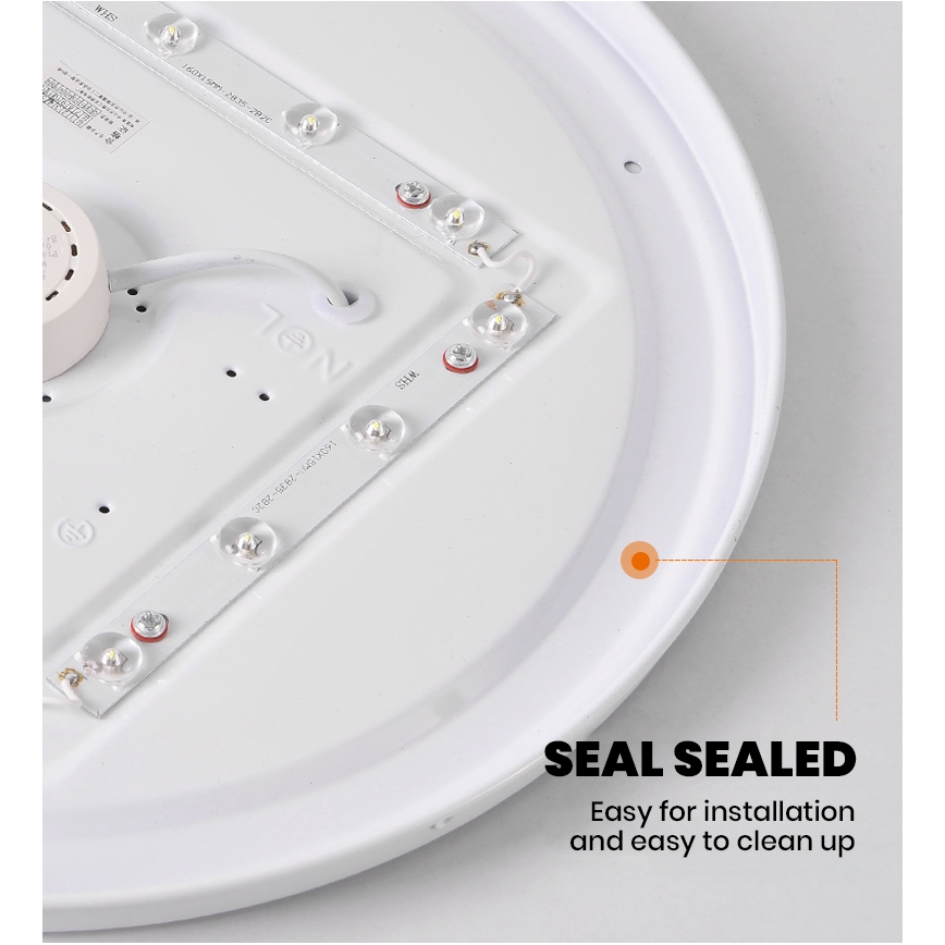 Brilagi - SMART dimmbare LED-Deckenleuchte LED/24W/230V Ø 38 cm 3000-6000K Wi-Fi Tuya Beacon + Fernbedienung