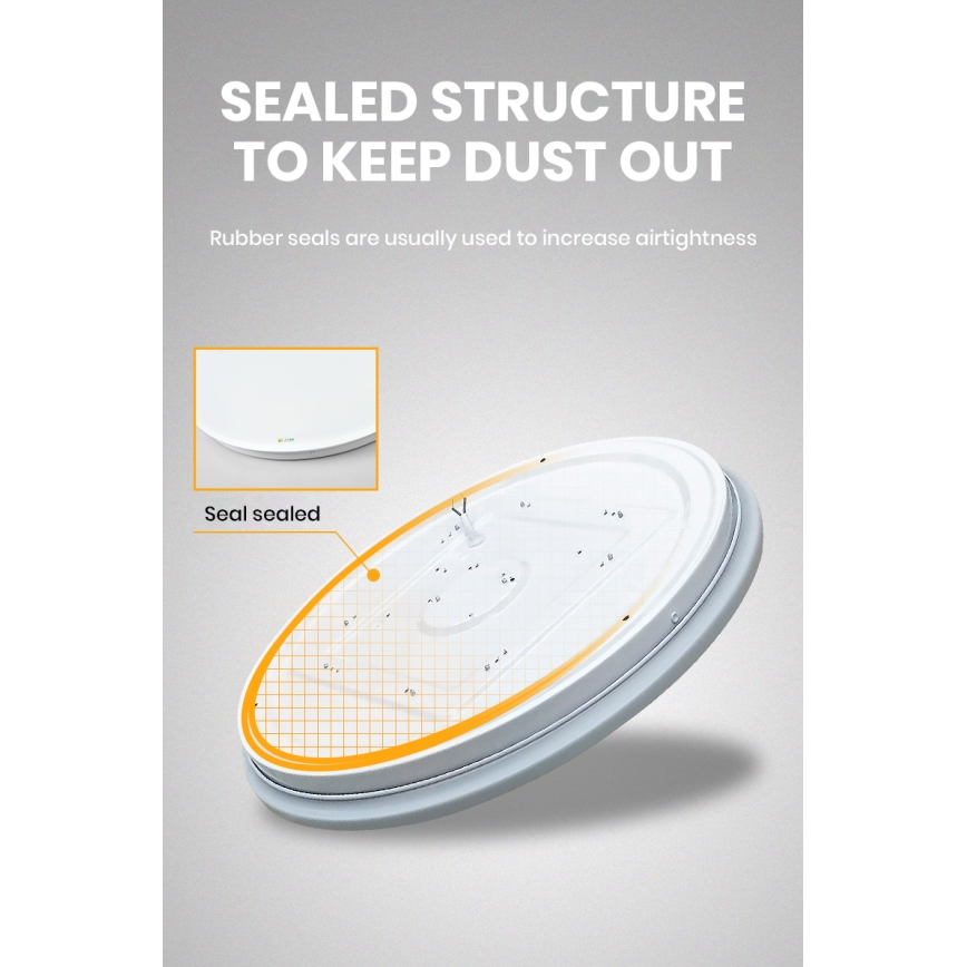 Brilagi - SMART dimmbare LED-Deckenleuchte LED/24W/230V Ø 38 cm 3000-6000K Wi-Fi Tuya Beacon + Fernbedienung