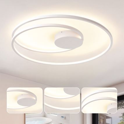 Brilagi - LED-dimmbare Deckenleuchte TWISTER LED/105W/230V 3000-6000K Ø 100 cm weiß + Fernbedienung