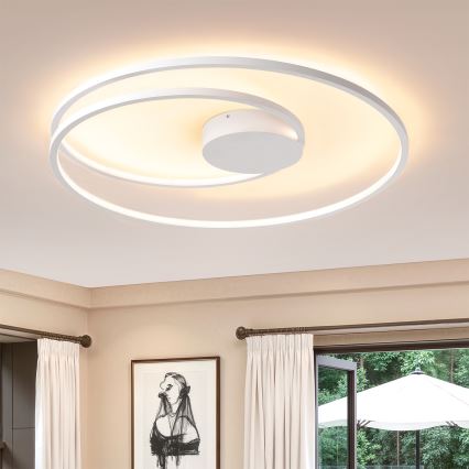 Brilagi - LED-dimmbare Deckenleuchte TWISTER LED/105W/230V 3000-6000K Ø 100 cm weiß + Fernbedienung