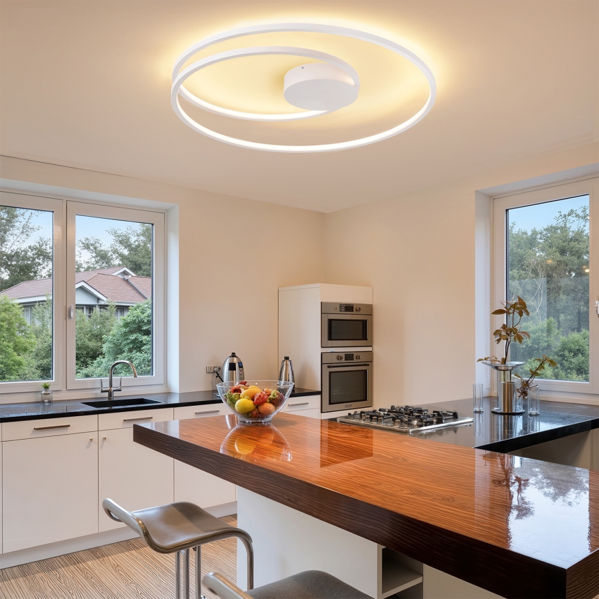 Brilagi - LED-dimmbare Deckenleuchte TWISTER LED/105W/230V 3000-6000K Ø 100 cm weiß + Fernbedienung