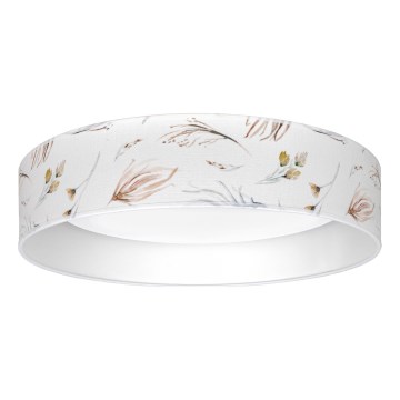 Brilagi - LED dimmbare Deckenleuchte VELVET SMARTIX LED/24W/230V 3000–6000K Ø45 cm weiß mit Blumenmuster Wi‑Fi Tuya Beacon + Fernbedienung