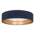 Brilagi - LED-dimmbare Deckenleuchte VELVET SMARTIX LED/36W/230V 3000–6000K Ø 55 cm blau/gold Wi-Fi Tuya Beacon + Fernbedienung