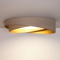 BRILAGI - LED-dimmbare Deckenleuchte VELVET TWIST LED/36W/230V 3000-6000K Ø 65 cm Wi-Fi Tuya Beacon beige/gold + Fernbedienung
