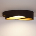 BRILAGI - LED-dimmbare Deckenleuchte VELVET TWIST LED/36W/230V 3000-6000K Ø 65 cm Wi-Fi Tuya Beacon braun/gold + Fernbedienung