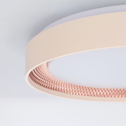 Brilagi - LED dimmbare Deckenleuchte WALDO LED/48W/230V 3000-6500K Ø 40 cm beige/gold + Fernbedienung
