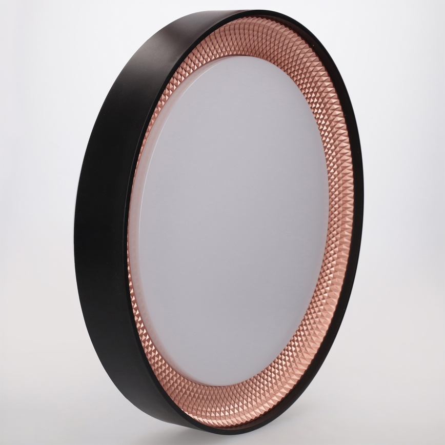 Brilagi - dimmbare LED-Deckenleuchte WALDO LED/48W/230V 3000-6500K Ø 40 cm schwarz/gold + Fernbedienung