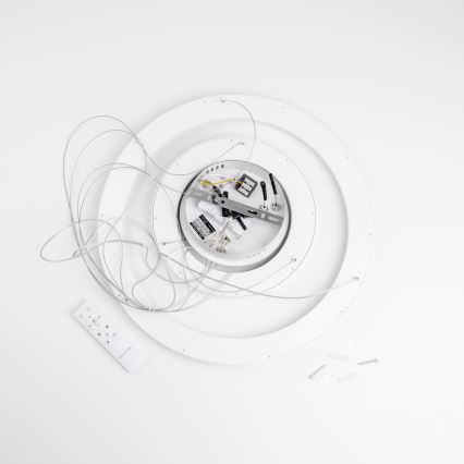 Brilagi - LED-dimmbare Pendelleuchte an Seil FALCON SLIM LED/68W/230V 3000-6500K Ø 50 cm weiß + Fernbedienung