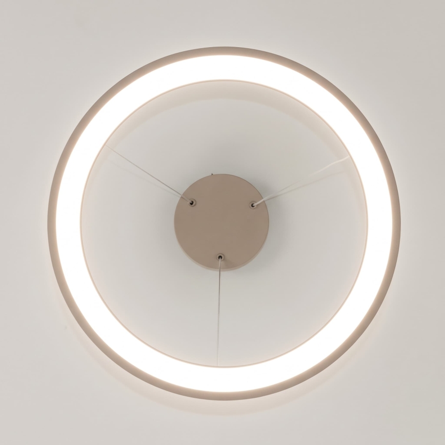 BRILAGI - dimmbare LED-Pendelleuchte an Kabel FALCON SLIM LED/42W/230V 3000-6500K Ø 50 cm beige + Fernbedienung