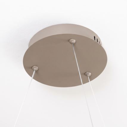 BRILAGI - dimmbare LED-Pendelleuchte an Kabel FALCON SLIM LED/42W/230V 3000-6500K Ø 50 cm beige + Fernbedienung