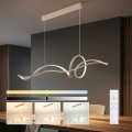 Brilagi - LED-dimmbare Hängeleuchte an Seil SIGNATURE LED/55W/230V 3000-6000K 120x23 cm beige + mit Fernbedienung