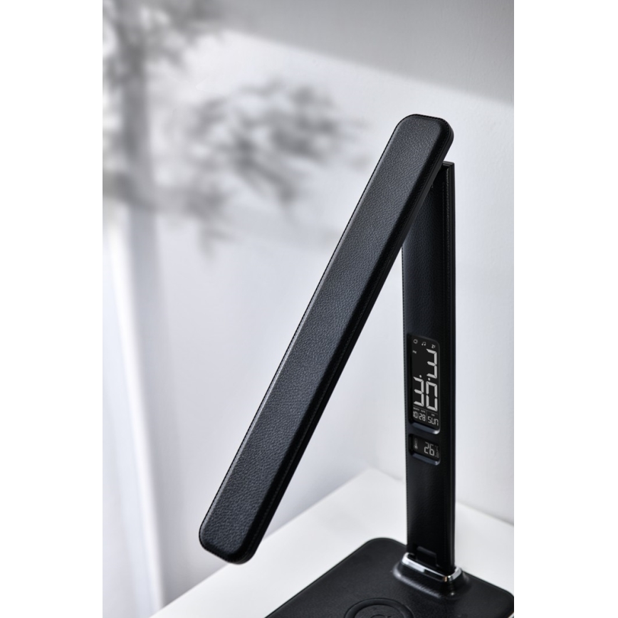 Brilagi - Dimmbare LED-Tischleuchte mit kabelloser QI-Ladefunktion und USB REGINA LED/8,5W/230V schwarz