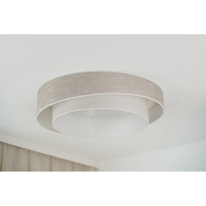Brilagi - LED-dimmbare Deckenleuchte DOVER SHINE LED/24W/230V Ø 60 cm 3000/4000/6500K grau/creme + Fernbedienung