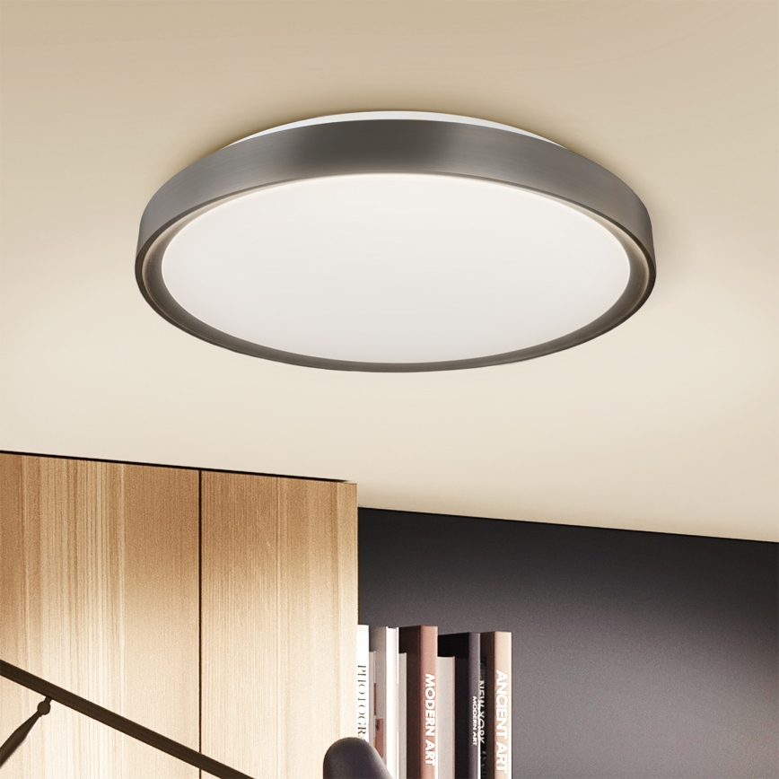 Brilagi - dimmbare LED-Deckenleuchte FANCIA LED/48W/230V 3000-6500K Ø 39 cm Anthrazit + Fernbedienung