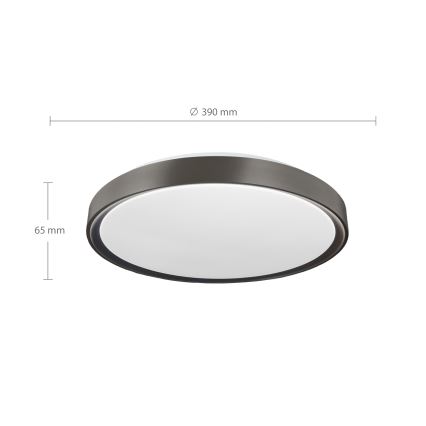 Brilagi - dimmbare LED-Deckenleuchte FANCIA LED/48W/230V 3000-6500K Ø 39 cm Anthrazit + Fernbedienung