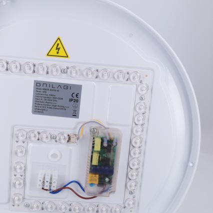 Brilagi - dimmbare LED-Deckenleuchte FANCIA LED/48W/230V 3000-6500K Ø 39 cm Anthrazit + Fernbedienung