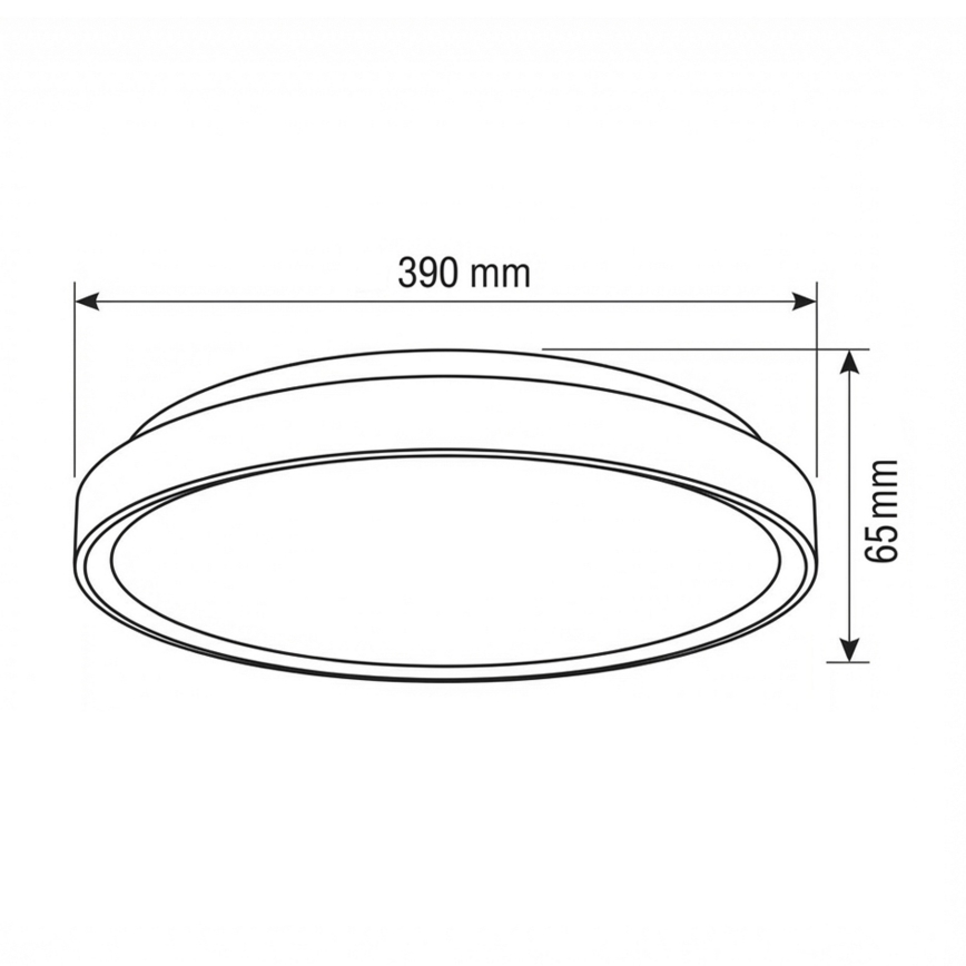 Brilagi - dimmbare LED-Deckenleuchte FANCIA LED/48W/230V 3000-6500K Ø 39 cm Anthrazit + Fernbedienung
