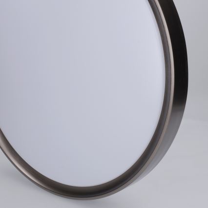 Brilagi - Dimmbare LED-Deckenleuchte FANCIA, 48 W, 230 V, 3000–6500 K, Ø 39 cm, silber, mit Fernbedienung
