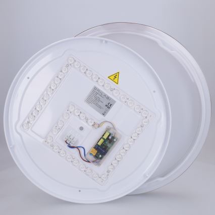 Brilagi - Dimmbare LED-Deckenleuchte FANCIA, 48 W, 230 V, 3000–6500 K, Ø 39 cm, silber, mit Fernbedienung