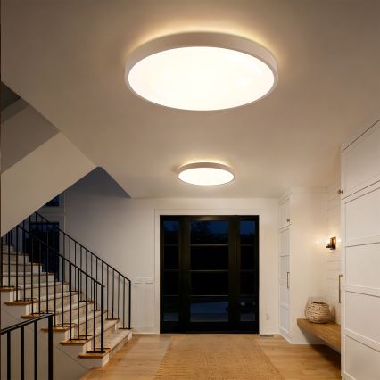 Brilagi - Dimmbare LED-Deckenleuchte GLASS POOL DOUBLE LED/80W/230V 3000–6000K 60 cm beige + Fernbedienung