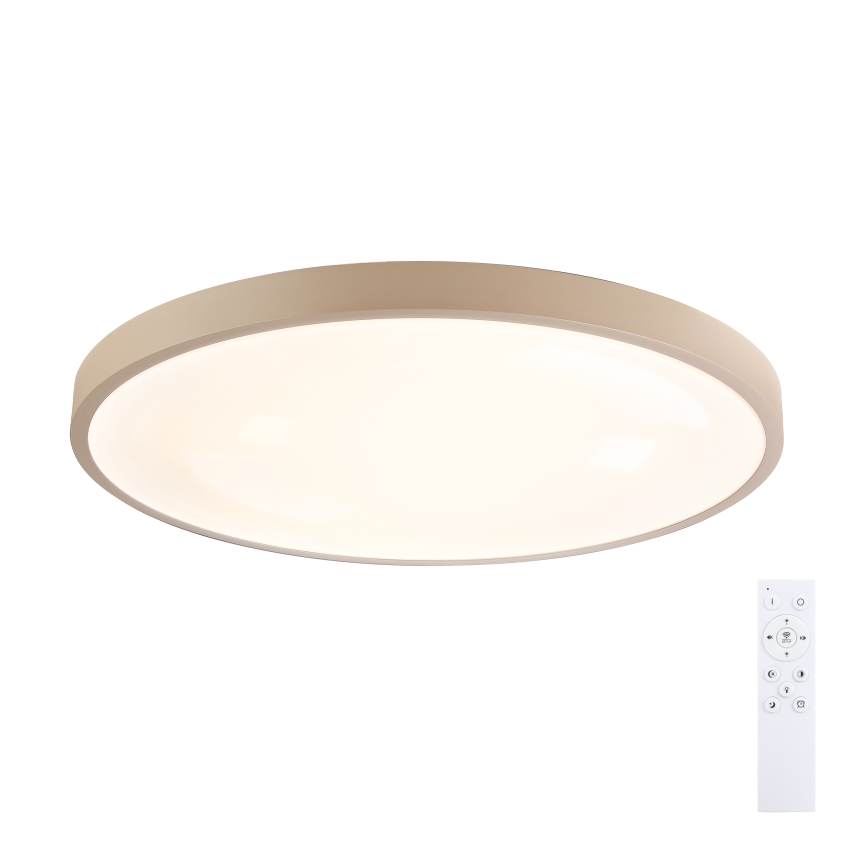 Brilagi - Dimmbare LED-Deckenleuchte GLASS POOL DOUBLE LED/80W/230V 3000–6000K 60 cm beige + Fernbedienung