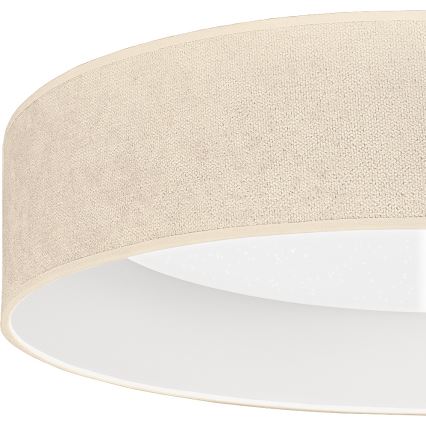 Brilagi - LED dimmbare Deckenleuchte VELVET SMARTIX STARS LED/36W/230V 3000-6000K Ø 55 cm cremefarben Wi-Fi Tuya Beacon + Fernbedienung
