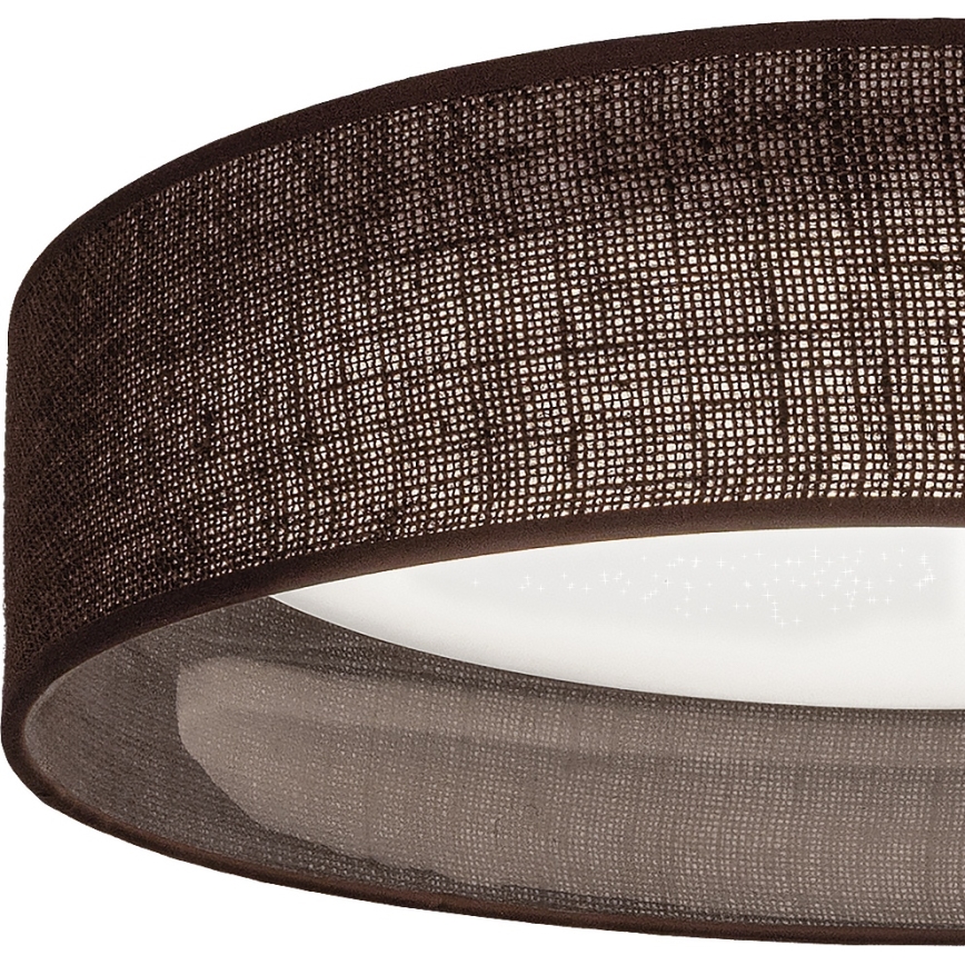 BRILAGI - LED-dimmbare Deckenleuchte VELVET SMARTIX STARS LED/24W/230V 3000–6000K Ø 45 cm braun Wi‑Fi Tuya Beacon + Fernbedienung