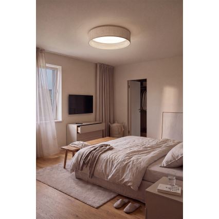 Brilagi - Dimmbare LED-Deckenleuchte VELVET SMARTIX STARS LED/36W/230V 3000-6000K Ø 55 cm beige Wi-Fi Tuya Beacon + Fernbedienung