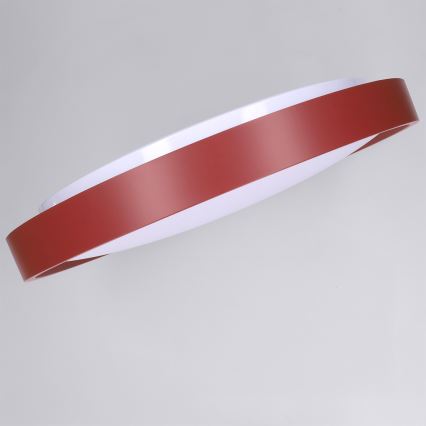 Brilagi - dimmbare LED-Deckenleuchte MATTEO LED/48W/230V 3000-6500K Ø 41 cm rot + Fernbedienung