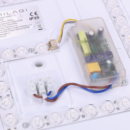 Brilagi - dimmbare LED-Deckenleuchte MATTEO LED/48W/230V 3000-6500K Ø 41 cm rot + Fernbedienung