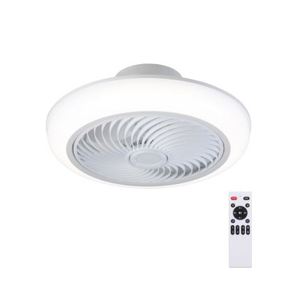 Brilagi - LED dimmbare Deckenleuchte mit Ventilator LED/30W/230V 3000-6500K Weiß + Fernbedienung