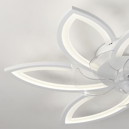 Brilagi - LED dimmbare Deckenleuchte mit Ventilator LED/50W/230V 3000-6500K Weiß + Fernbedienung