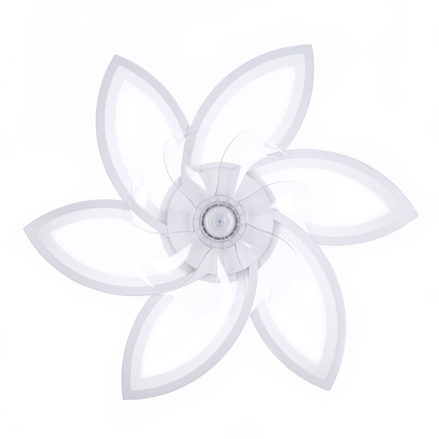 Brilagi - LED dimmbare Deckenleuchte mit Ventilator LED/50W/230V 3000-6500K Weiß + Fernbedienung