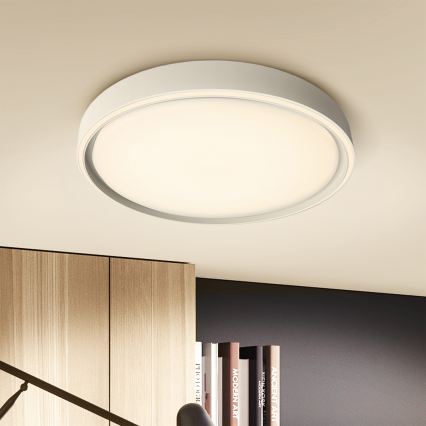 Brilagi - LED dimmbare Deckenleuchte NANCI LED/60W/230V 3000-6500K Ø 49 cm silber + Fernbedienung
