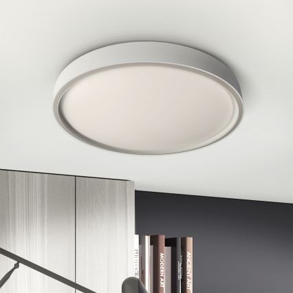 Brilagi - LED dimmbare Deckenleuchte NANCI LED/60W/230V 3000-6500K Ø 49 cm silber + Fernbedienung