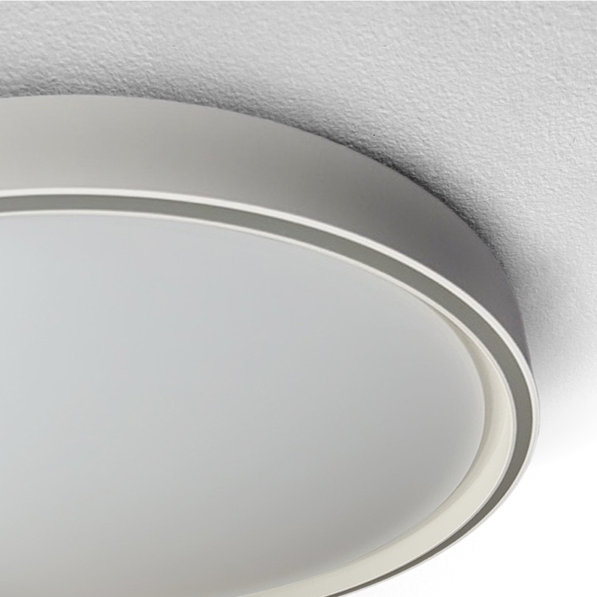 Brilagi - LED dimmbare Deckenleuchte NANCI LED/60W/230V 3000-6500K Ø 49 cm silber + Fernbedienung