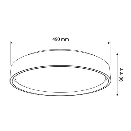 Brilagi - Dimmbare LED-Deckenleuchte NANCI LED/60W/230V 3000-6500K Ø 49 cm weiß + Fernbedienung
