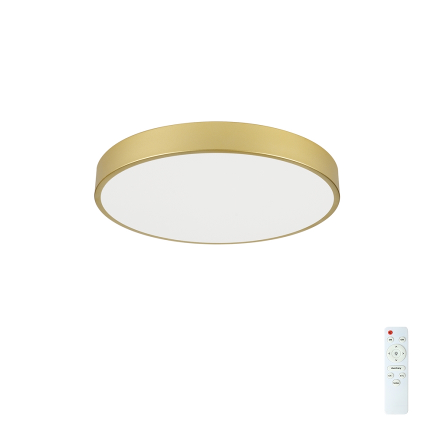 Brilagi - Dimmbare LED-Deckenleuchte POOL LED/60W/230V 3000-6000K Ø 60 cm goldfarben + Fernbedienung