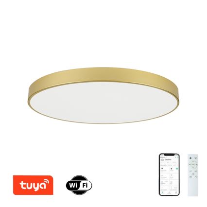 Brilagi - dimmbare LED-Deckenleuchte POOL SMART LED/128W/230V 3000-6000K 100 cm goldfarben Wi-Fi Tuya + Fernbedienung