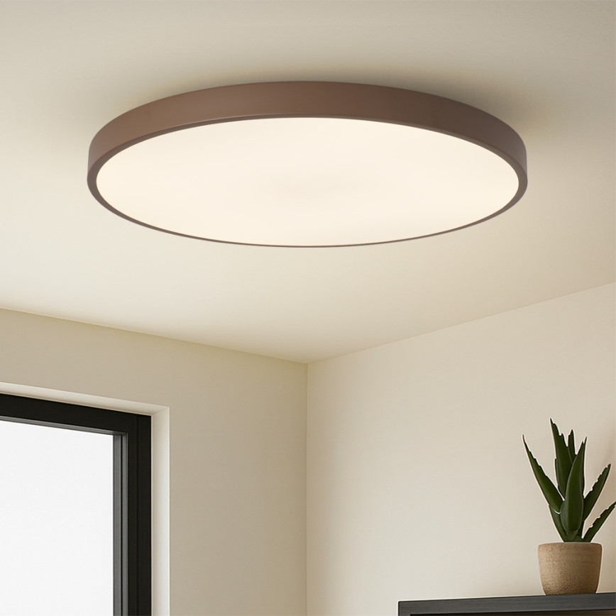 Brilagi - LED-dimmbare Leuchte POOL SMART LED/128W/230V Ø 100 cm Wi-Fi Tuya + Fernbedienung, braun