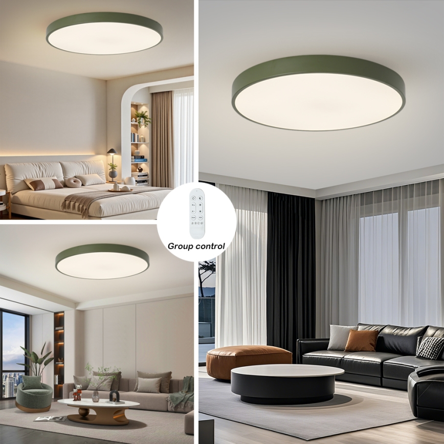 Brilagi - Dimmbare LED-Poolleuchte POOL SMART LED/128W/230V Ø 100 cm Wi-Fi Tuya + Fernbedienung grün