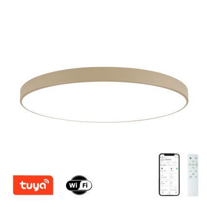 Brilagi - Dimmbare LED-Deckenleuchte POOL SMART LED/180W/230V 3000-6000K 120 cm beige Wi-Fi Tuya + Fernbedienung
