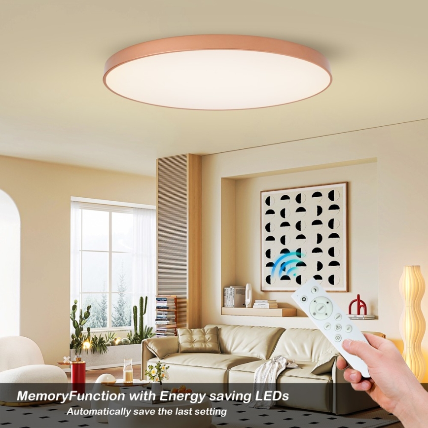BRILAGI - Dimmbare LED-Deckenleuchte POOL SMART LED/180W/230V 3000-6000K 120 cm bronzefarben Wi-Fi Tuya + Fernbedienung